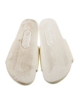 Tom Ford Velvet Embroidered Accent Slides