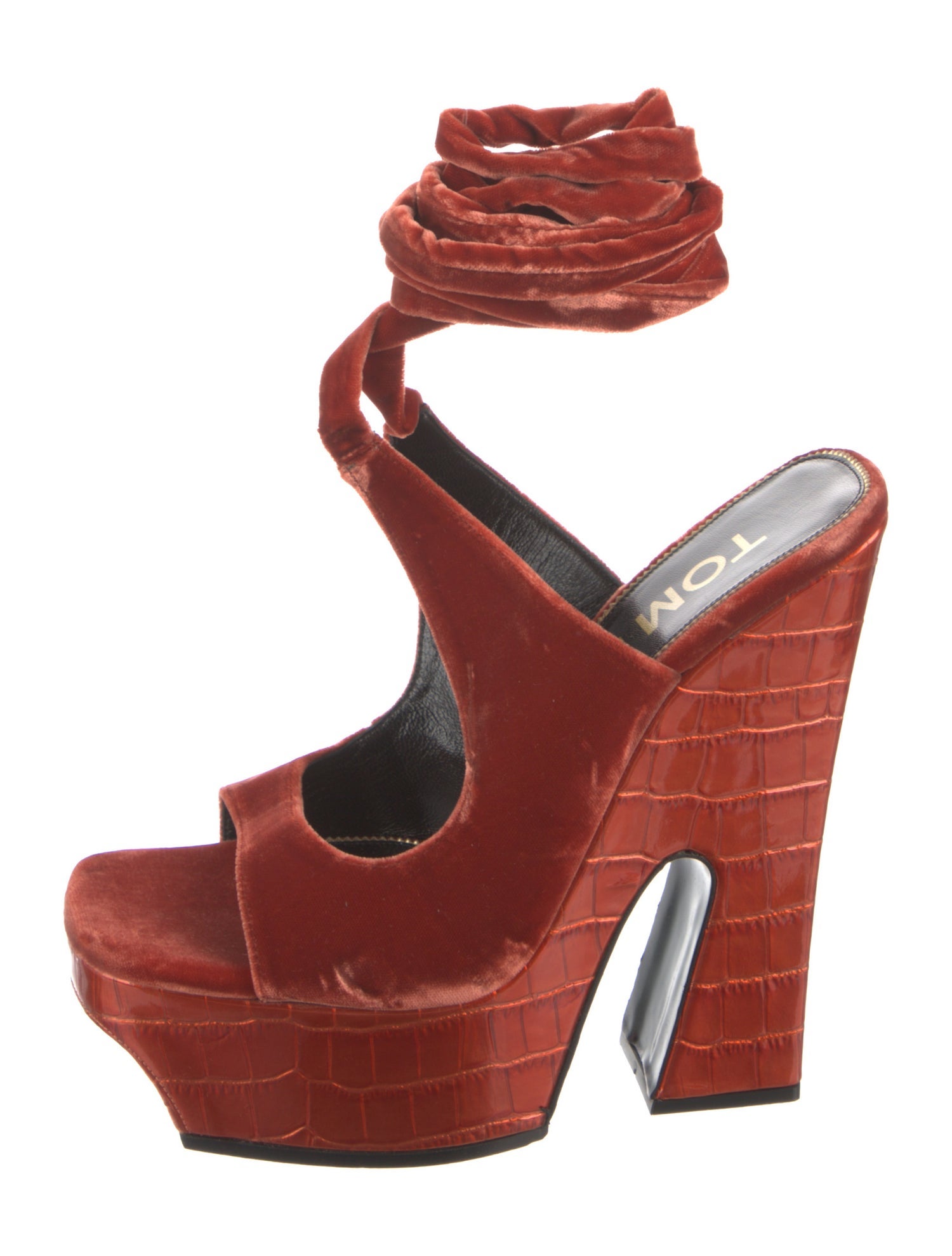 Tom Ford Velvet Sandals