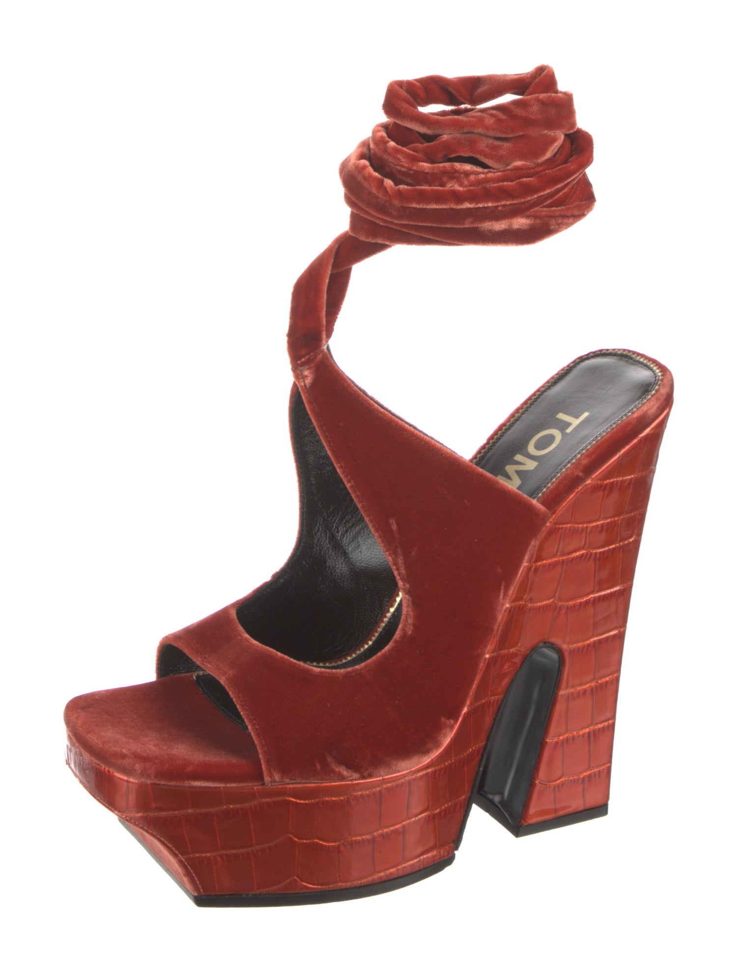 Tom Ford Velvet Sandals