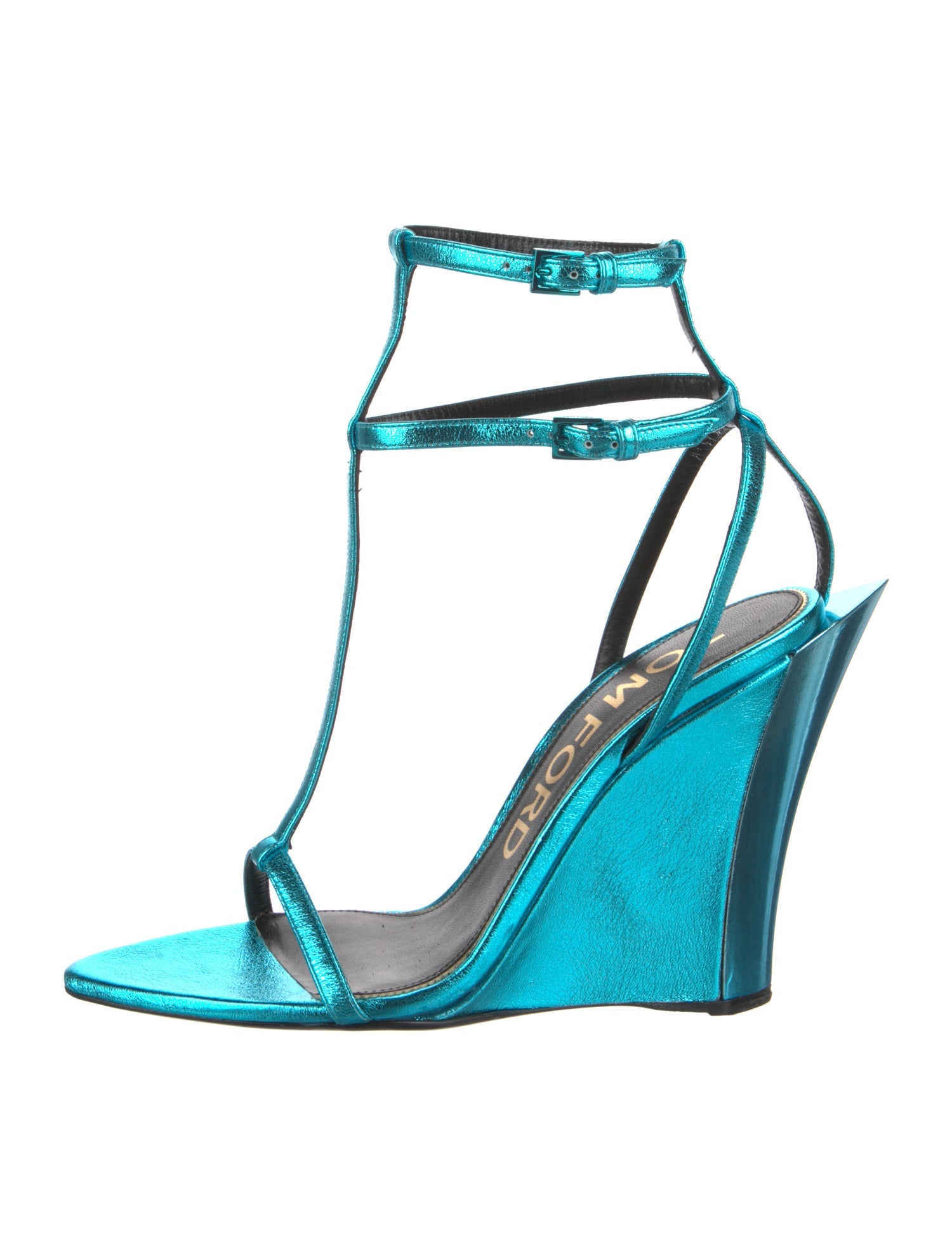 Tom Ford Leather T-Strap Sandals