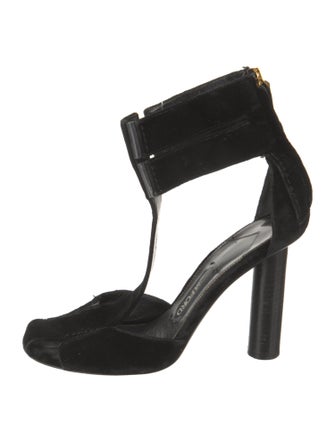 Tom Ford Velvet T-Strap Pumps