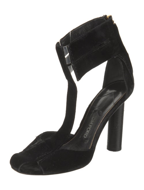Tom Ford Velvet T-Strap Pumps