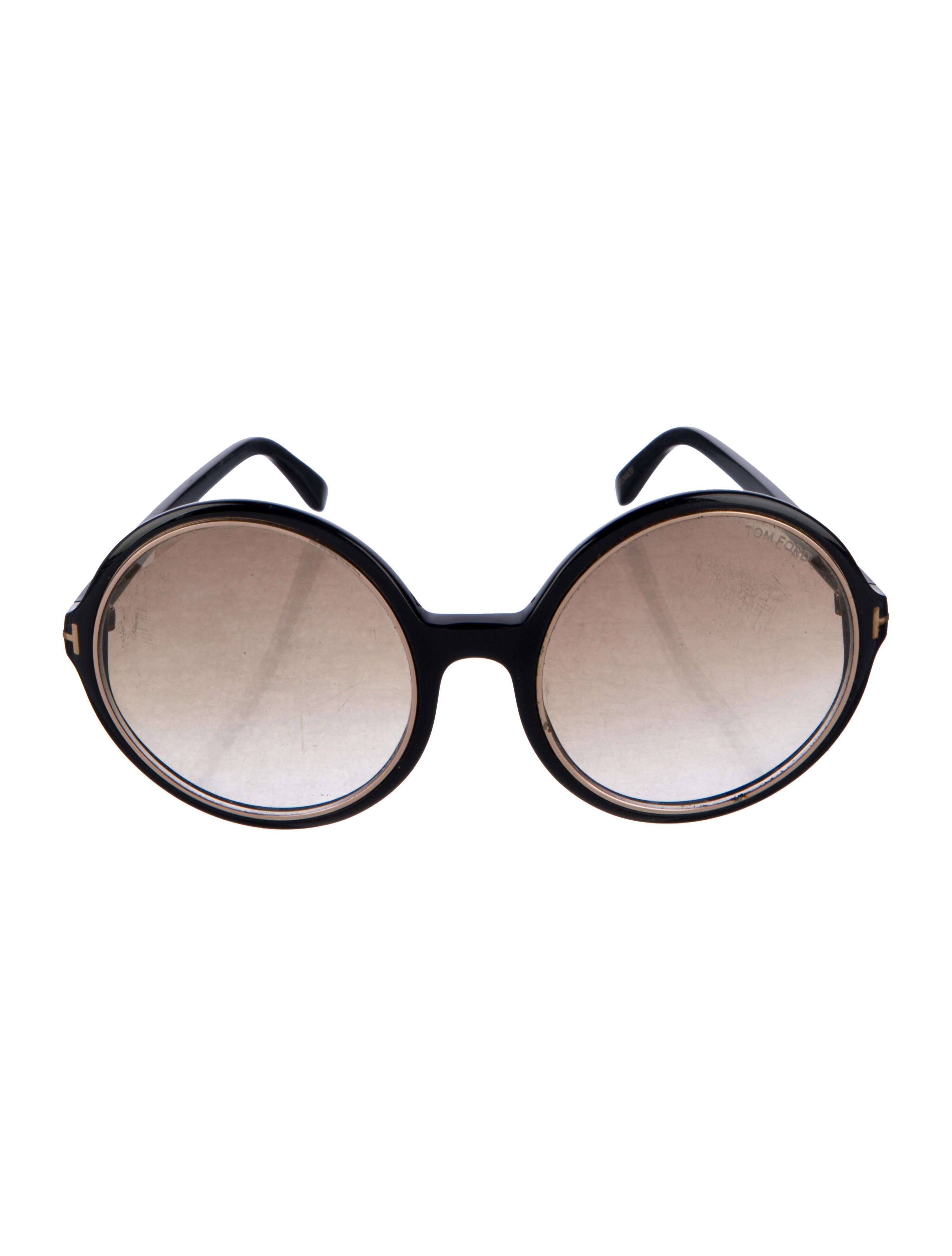 Tom Ford Round Gradient Sunglasses