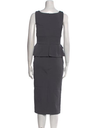 Tom Ford Scoop Neck Midi Length Dress