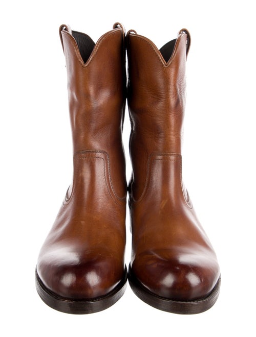 Tom Ford Leather Western Boots