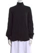 Tom Ford Mock Neck Long Sleeve Blouse