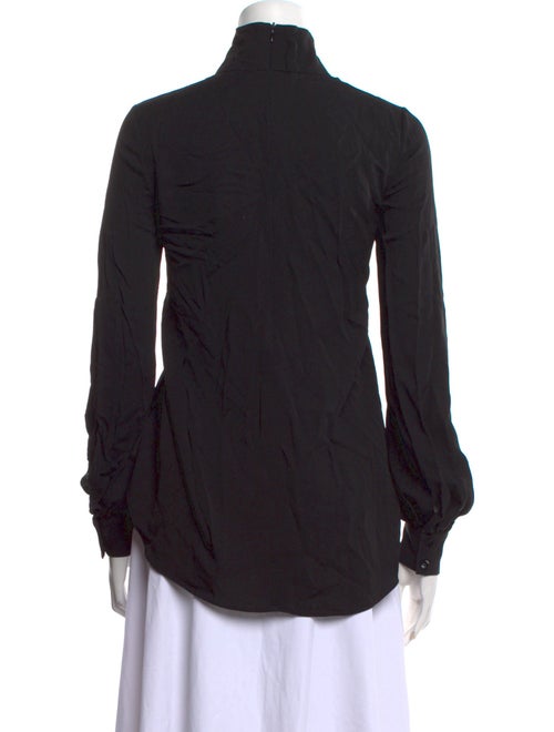 Tom Ford Mock Neck Long Sleeve Blouse
