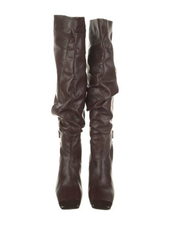 Tom Ford Leather Slouch Boots