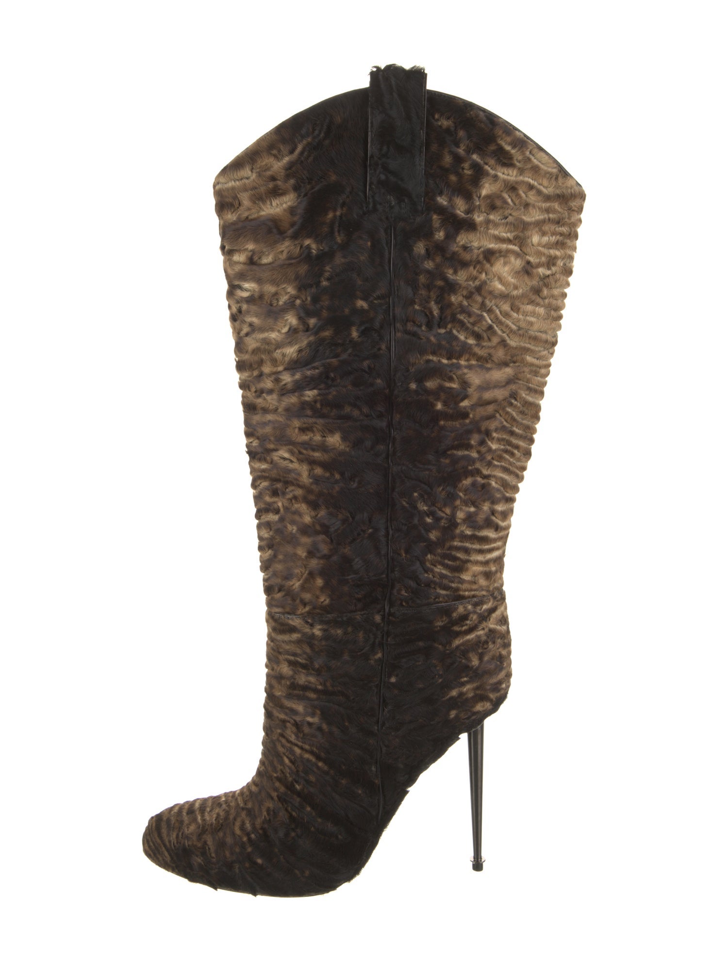 Tom Ford Persian Lamb Printed Western Boots