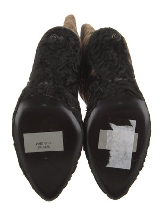 Tom Ford Persian Lamb Printed Western Boots