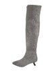 Tom Ford Ponyhair Leather Trim Embellishment Sock Boots