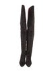Tom Ford Ponyhair Leather Trim Embellishment Boots