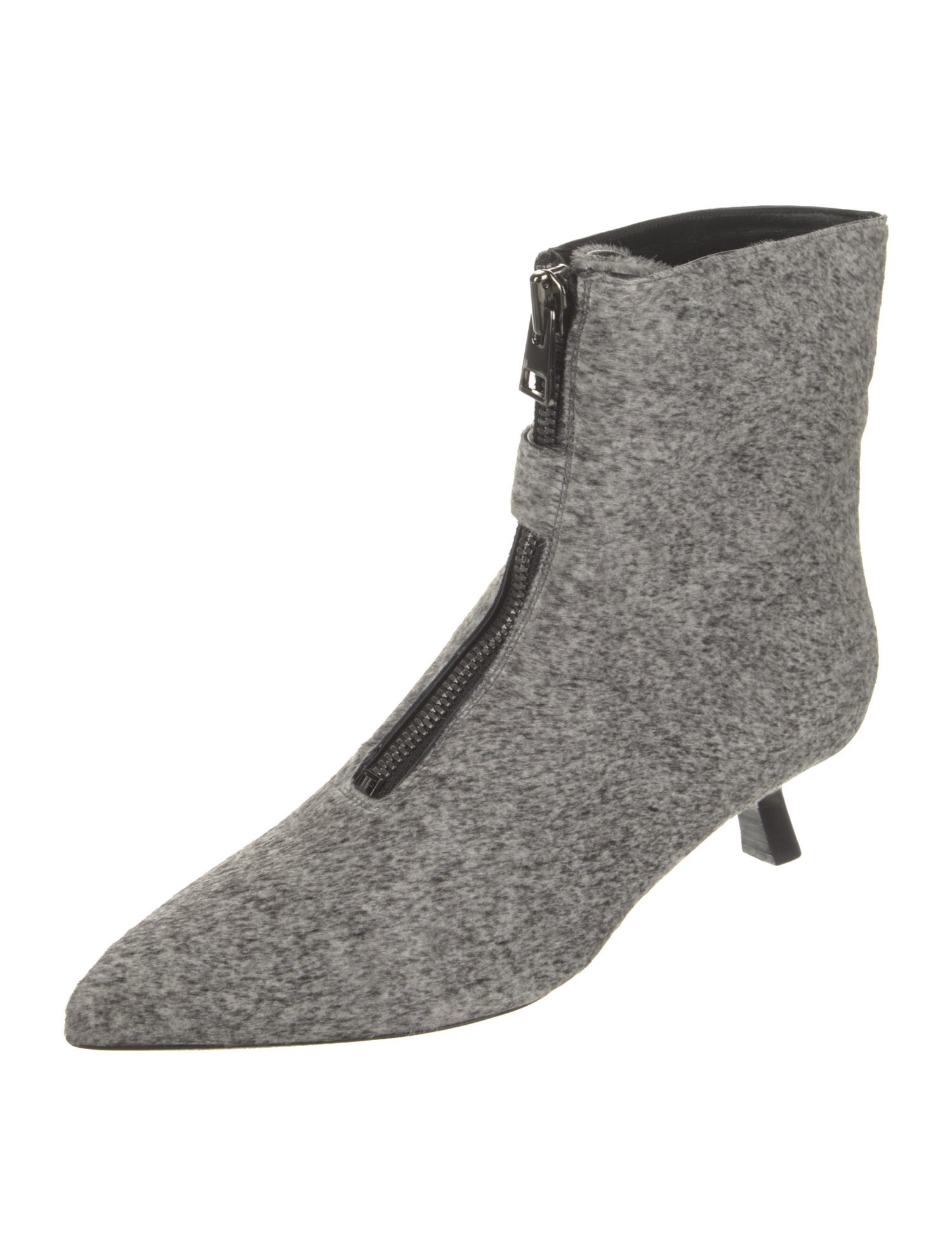 Tom Ford Ponyhair Leather Trim Embellishment Boots