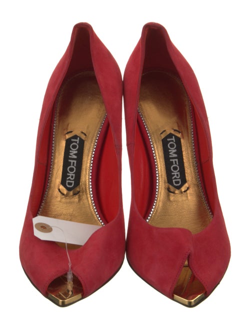 Tom Ford Suede Leather Trim Embellishment Pumps