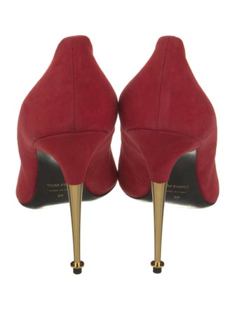 Tom Ford Suede Leather Trim Embellishment Pumps