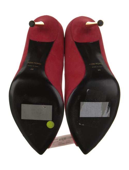Tom Ford Suede Leather Trim Embellishment Pumps