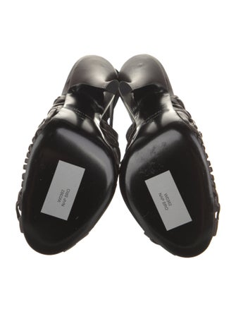 Tom Ford Leather Animal Print Slingback Pumps