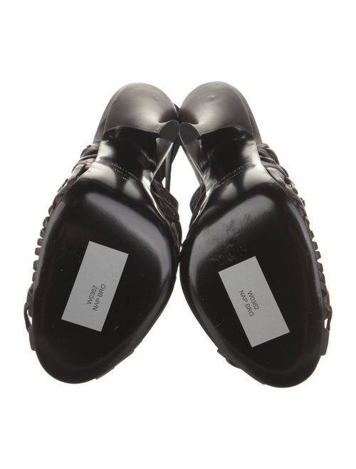 Tom Ford Leather Animal Print Slingback Pumps