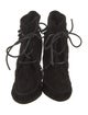 Tom Ford Suede Leather Trim Embellishment Lace-Up Boots