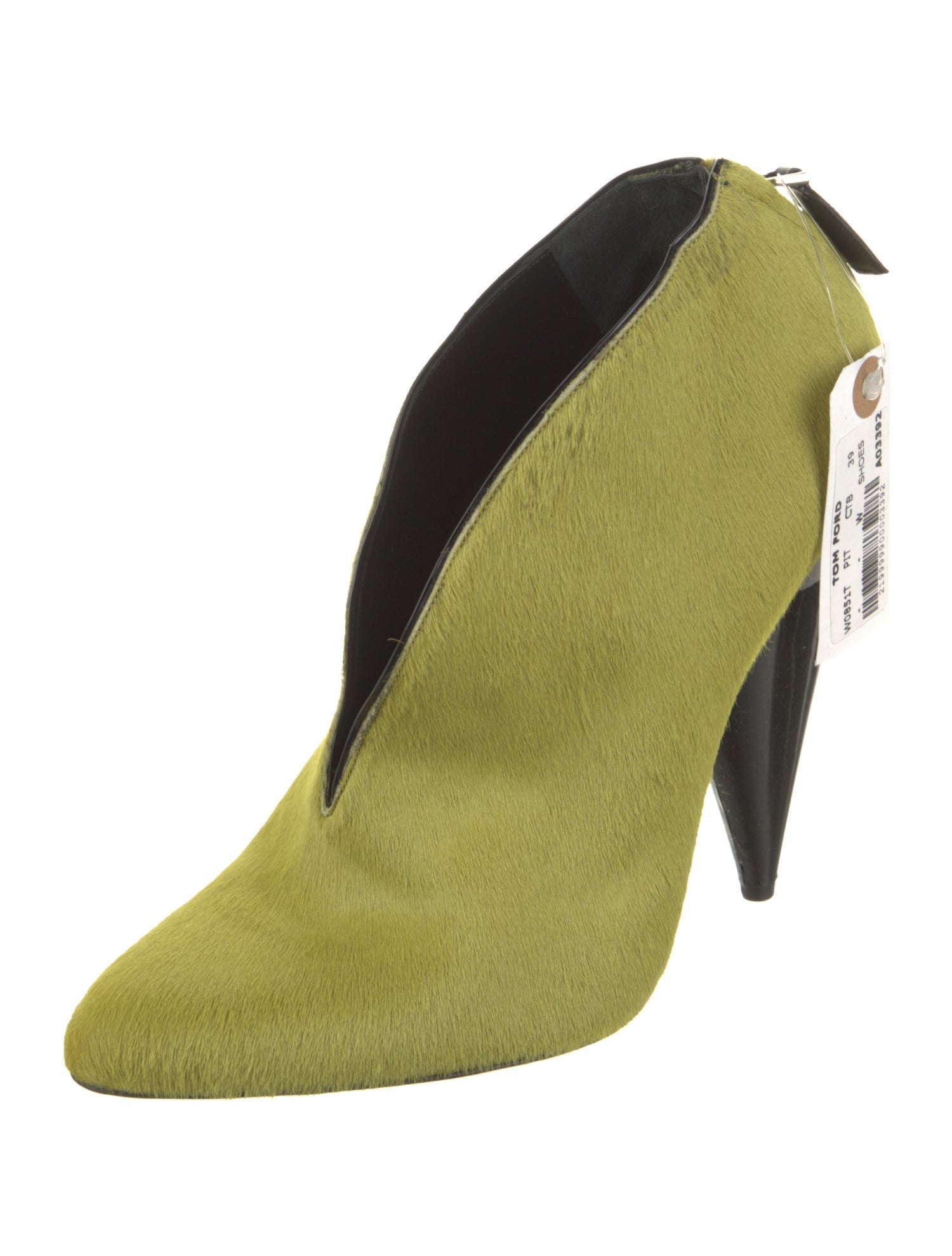 Tom Ford Ponyhair Leather Trim Embellishment Boots