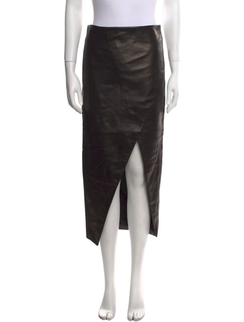 Tom Ford Leather Midi Length Skirt