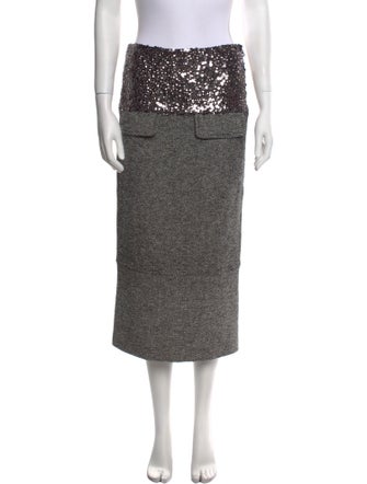 Tom Ford Silk Midi Length Skirt