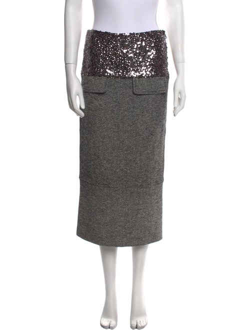 Tom Ford Silk Midi Length Skirt