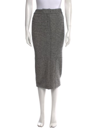 Tom Ford Tweed Pattern Midi Length Skirt