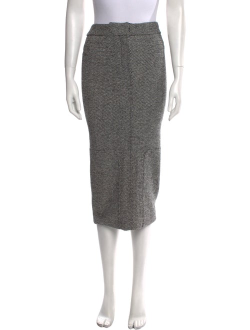 Tom Ford Tweed Pattern Midi Length Skirt