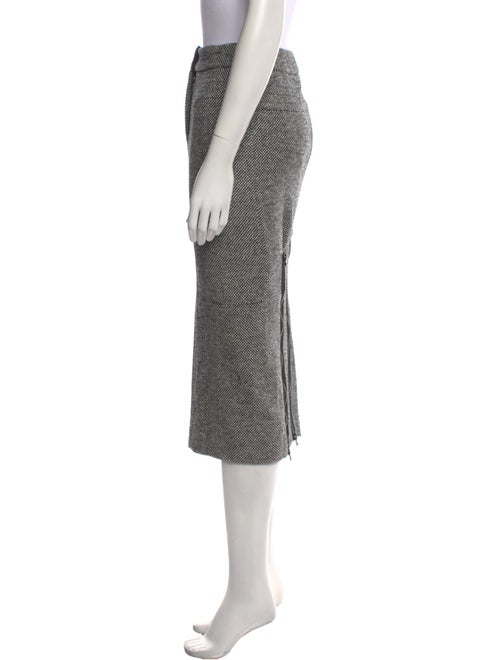 Tom Ford Tweed Pattern Midi Length Skirt