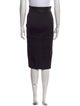 Tom Ford Leather Trim Embellishment Knee-Length Skirt