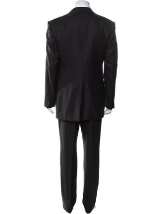 Tom Ford Wool Plaid Print Two-Piece Suit