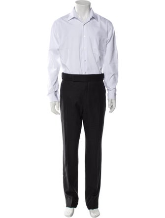 Tom Ford Wool Plaid Print Two-Piece Suit