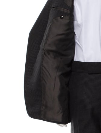 Tom Ford Wool Plaid Print Two-Piece Suit