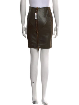 Tom Ford Lamb Leather Mini Skirt