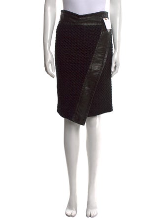 Tom Ford Lamb Leather Knee-Length Skirt