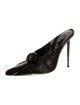 Tom Ford Leather Pleated Accents Mules