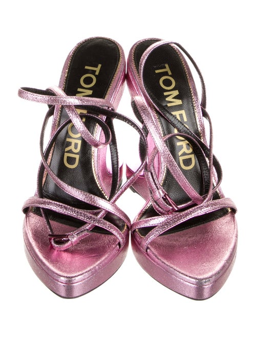Tom Ford Leather Slingback Sandals
