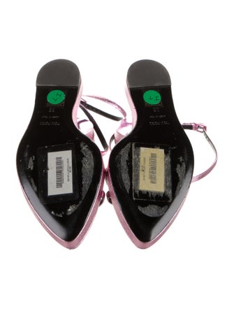 Tom Ford Leather Slingback Sandals