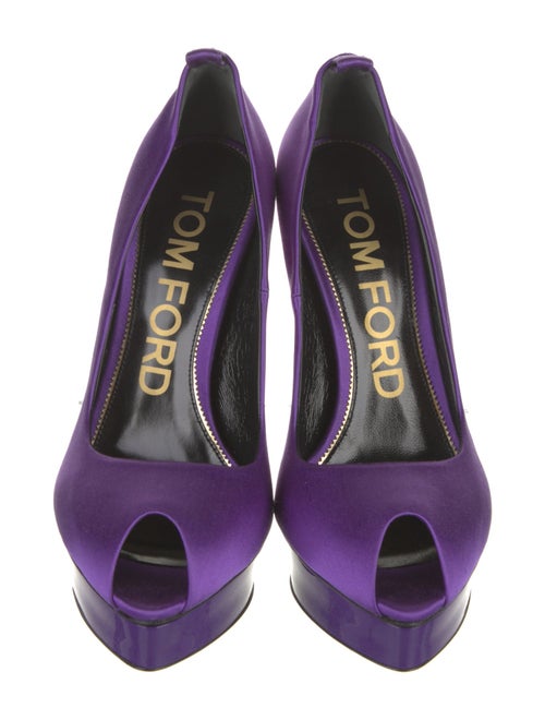 Tom Ford Satin Leather Trim Embellishment Pumps
