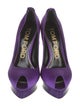 Tom Ford Satin Leather Trim Embellishment Pumps