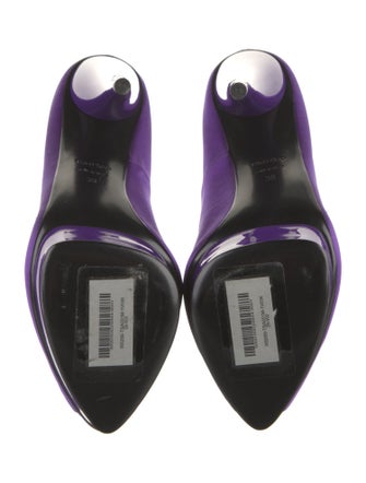 Tom Ford Satin Leather Trim Embellishment Pumps