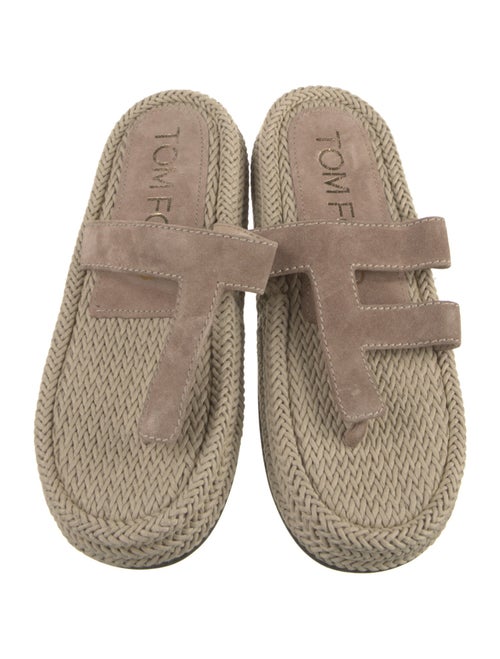 Tom Ford Graphic Print Braided Accents Espadrilles