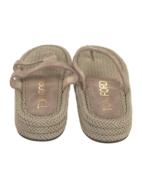 Tom Ford Graphic Print Braided Accents Espadrilles