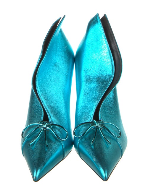 Tom Ford Leather Bow Accents Boots