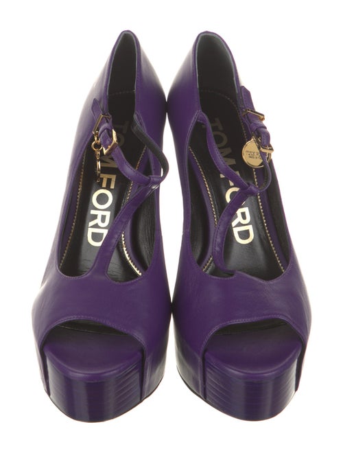 Tom Ford Leather T-Strap Pumps