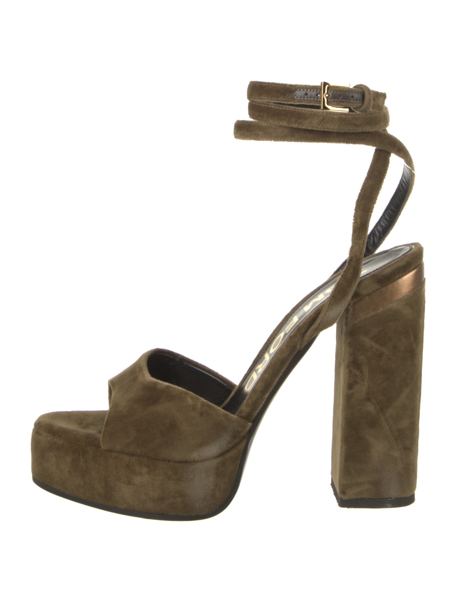 Tom Ford Velvet Sandals