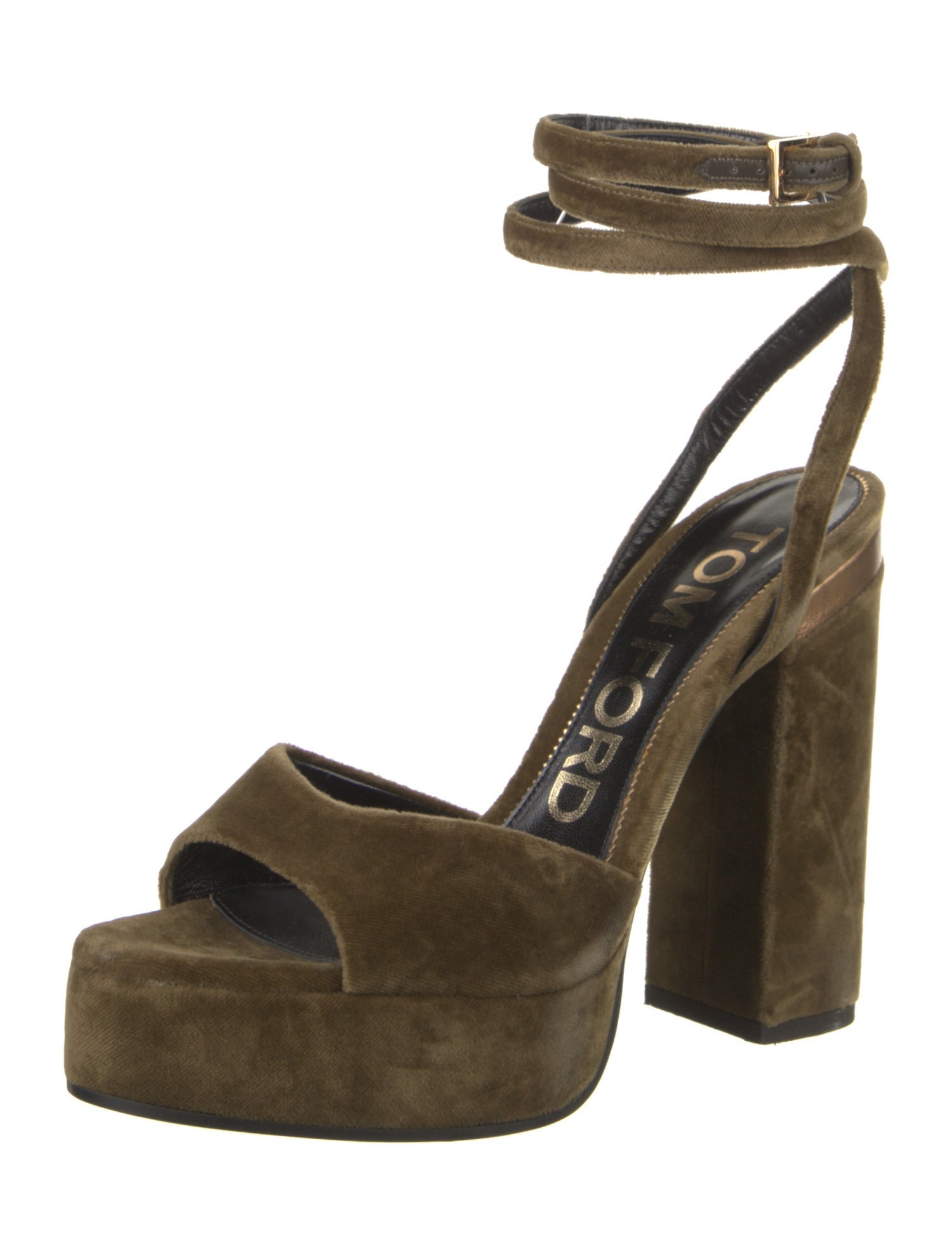 Tom Ford Velvet Sandals