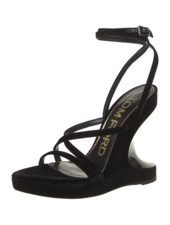 Tom Ford Velvet Slingback Sandals