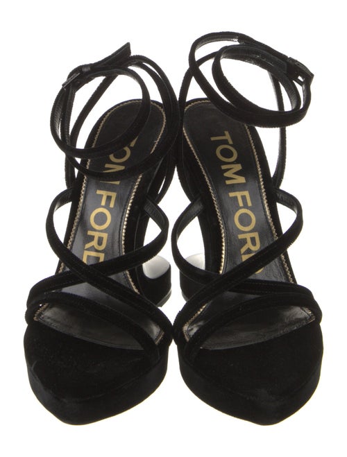 Tom Ford Velvet Slingback Sandals
